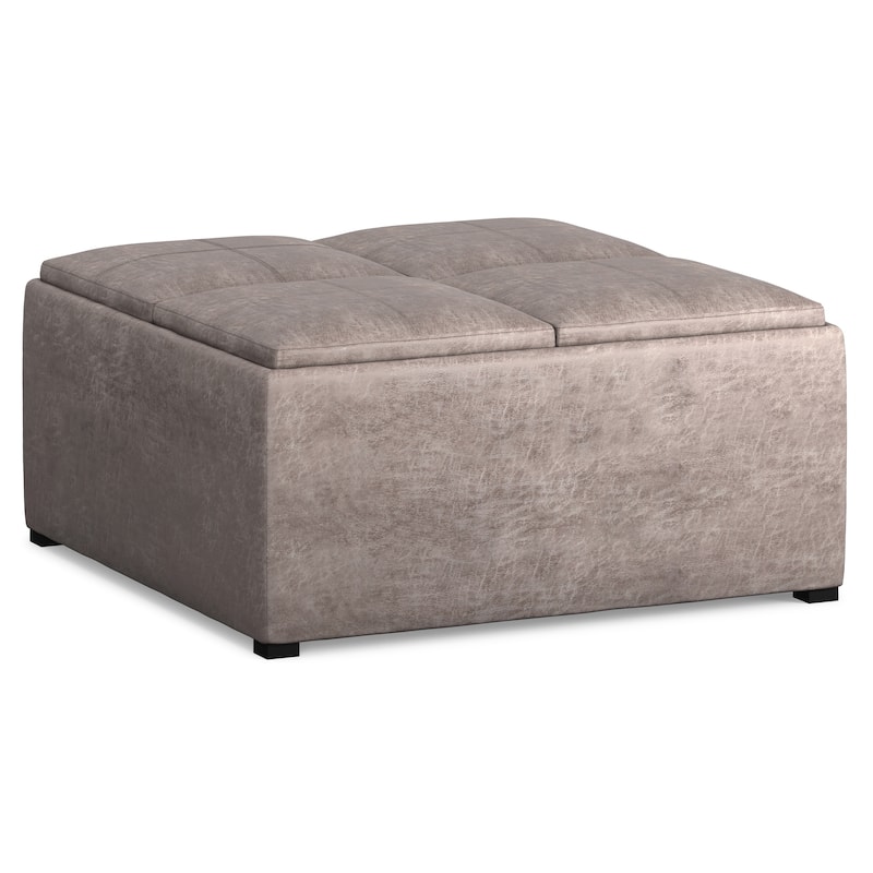 WYNDENHALL Franklin Wide Contemporary Table Ottoman