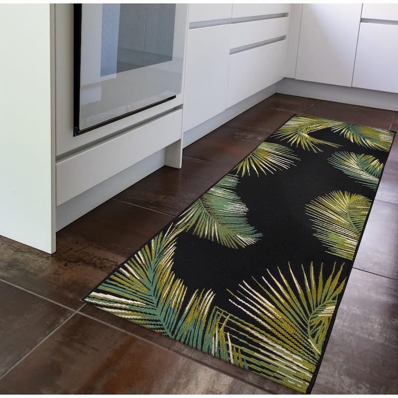 Liora Manne Marina Palm Border Indoor/Outdoor Rug