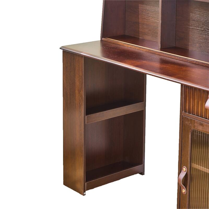 Makeup Vanity Desk w/3 Modes Adjustable Lighted Mirror,Dress Table Set