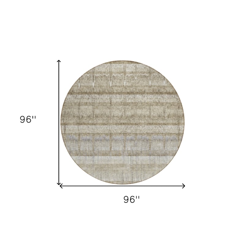 HomeRoots Striped Transitional Rectangle Outdoor Rug