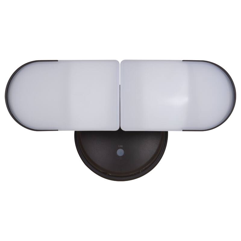 Lambda 2 Light LED Outdoor Linkable Adjustable Security Flood Light Bronze - 10.25-in W x 7-in H x 5.25-in D
