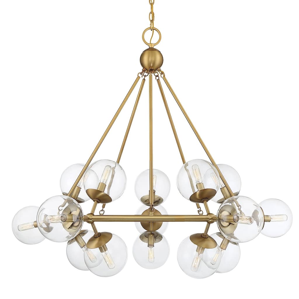 Savoy House 1-1932-15 Orion 15 Light 45" Wide Abstract Chandelier
