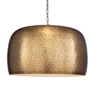 Uttermost 21610 Lemont 24" Wide Pendant with Hammered Metal Shade