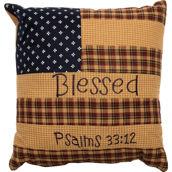 VHC VICTORY AMERICAN FLAG Standard SHAM RED WHITE BLUE PATRIOTIC PILLOW COVER 
