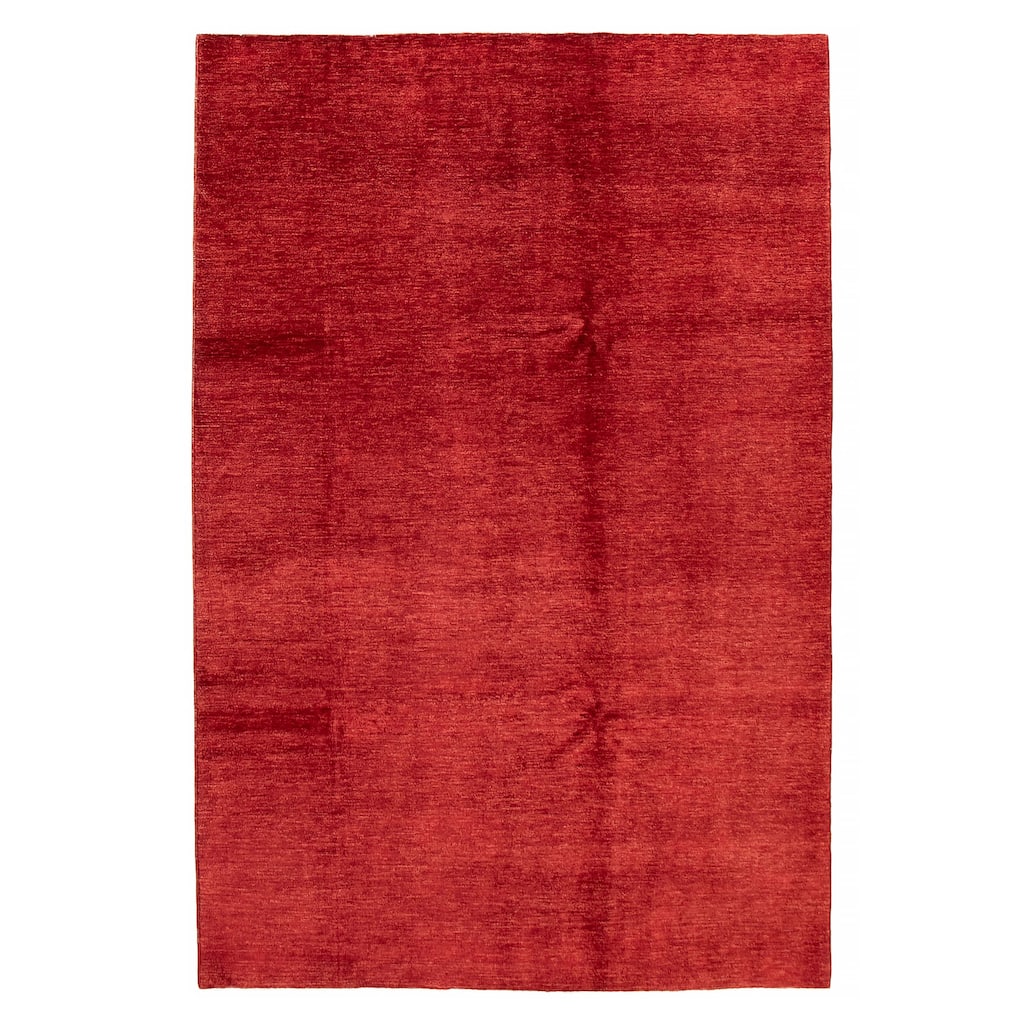 Pak Finest Gabbeh Red Rug 6'7" x 9'9" - 6'7 x 9'9