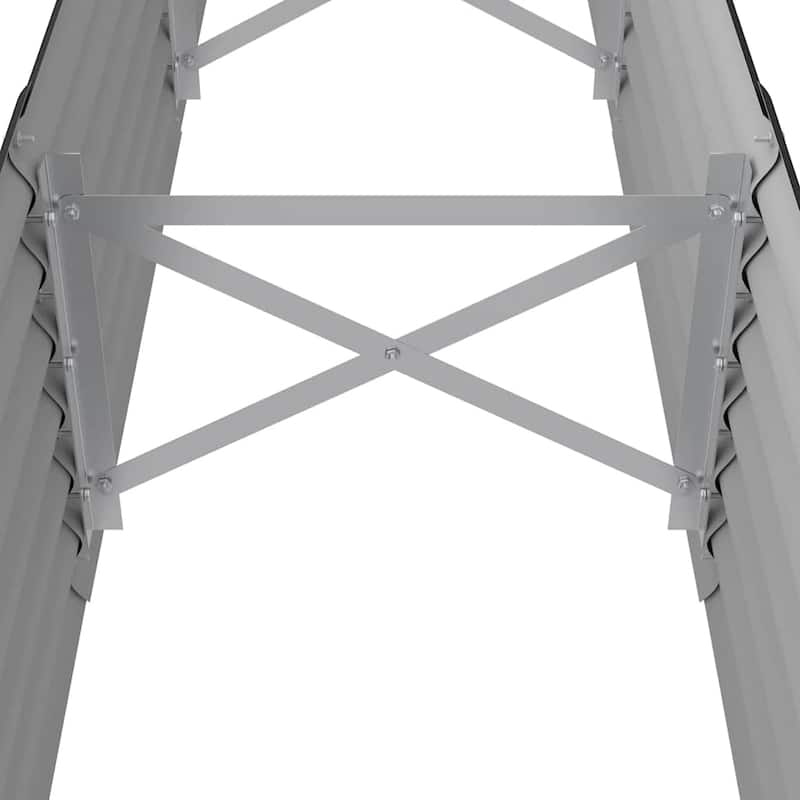 vidaXL Garden Raised Bed Patio Outdoor Raised Planter Box Powder-coated Steel