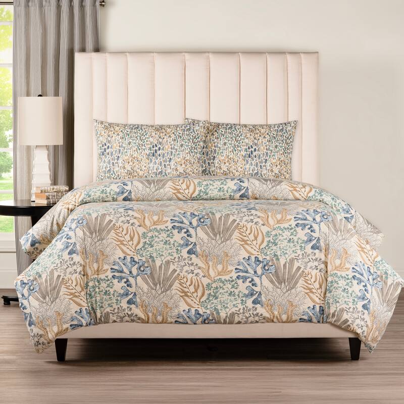 Siscovers Offshore Aqua 100% Cotton Luxury Duvet Cover Set