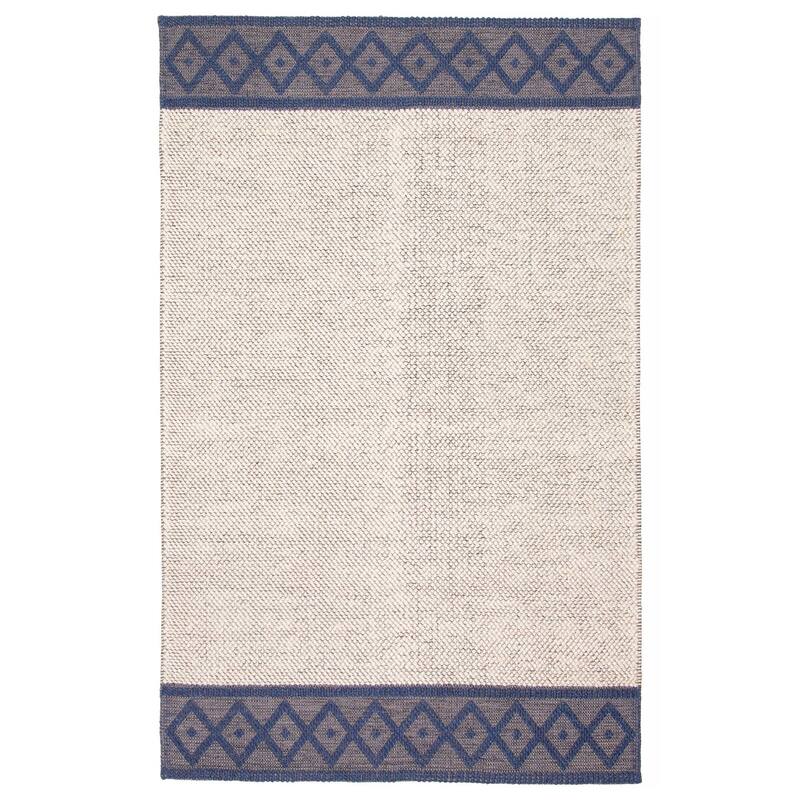ECARPETGALLERY Braid weave Sienna Beige Wool Rug - 5'1 x 8'1 - Beige - 5'1 x 8'1