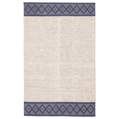 ECARPETGALLERY Braid weave Sienna Beige Wool Rug - 5'1 x 8'1
