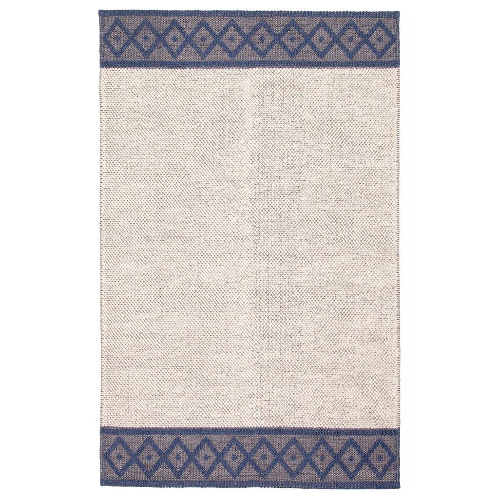 ECARPETGALLERY Braid weave Sienna Beige Wool Rug - 5'1 x 8'1