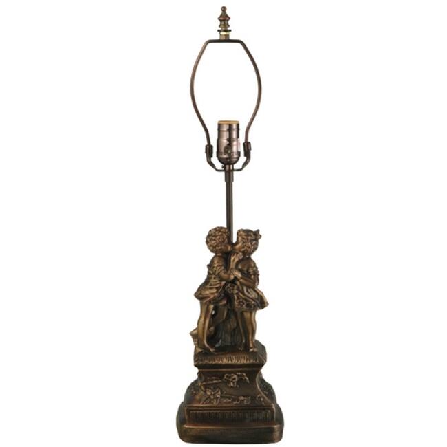 Meyda Tiffany 11858 Kissing 16" Tall Lamp Base - Natural