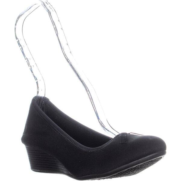 Shop Hush Puppies Candid Pump Wedge Ballet Flats Black 7 Us 38 Eu Overstock 24019428