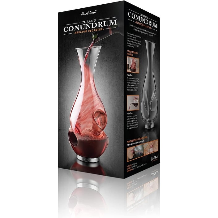 Final Touch Conundrum Aerator Wine Decanter
