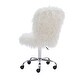 preview thumbnail 34 of 52, Clara Faux Fur Armless Office Chair