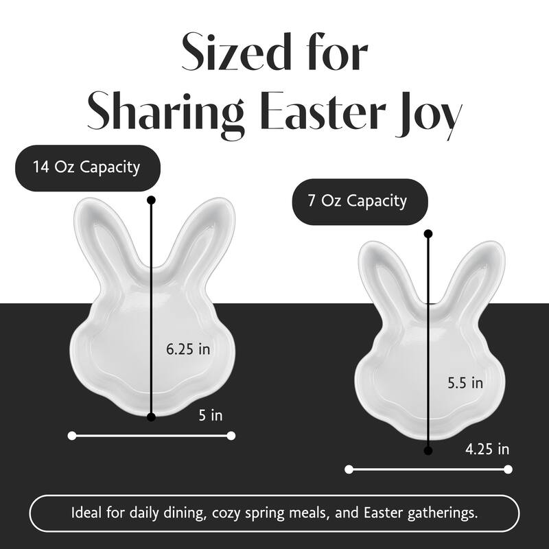 BIA Cordon Bleu Bunny Head, Set of 2 - 14 oz & 7 oz