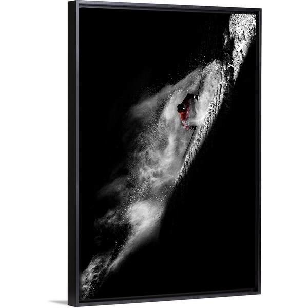 "Caught In The Sin" Black Float Frame Canvas Art
