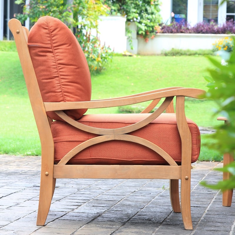 Cambridge Casual Lowell 5-piece Teak Wood Outdoor Conversation Set