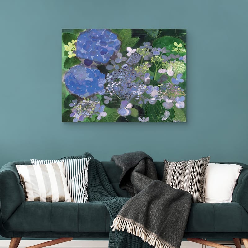 Hydrangea Blue by Maret Hensick Canvas Art Print
