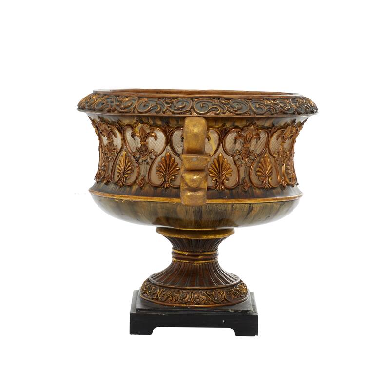 Gold Polystone Ornate Decorative Decorative Bowl