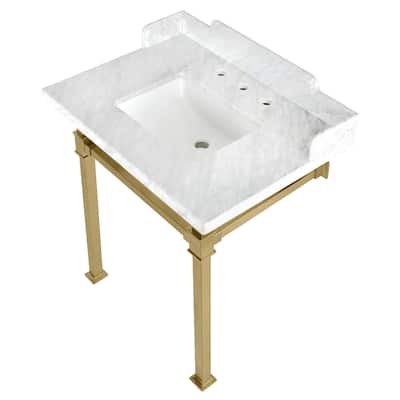 Kingston Brass LMS30MSQ Viceroy 30" Single Rectangular Basin Console