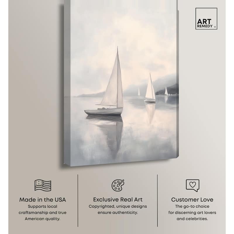 Dreaming of Sails Canvas by Art Remedy, Gallery Wrapped