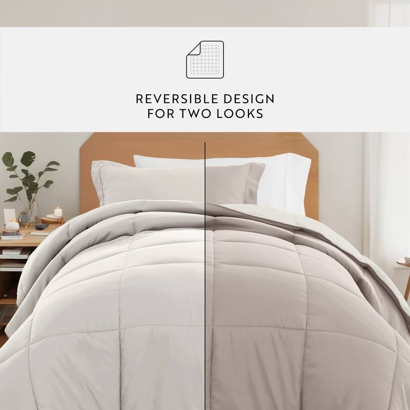 8pc Twin XL Solid Dorm Bedding Bundle