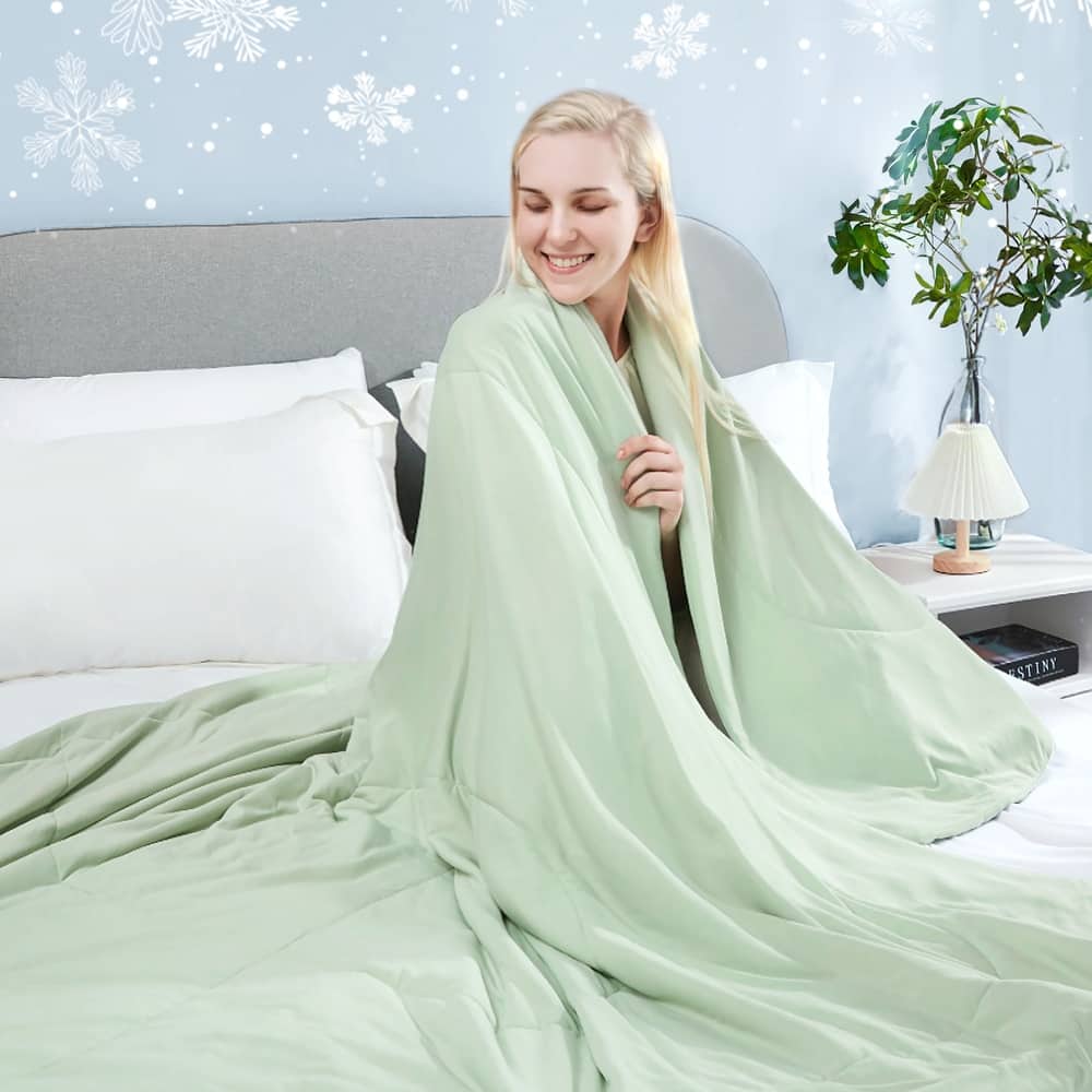 Cooling Comforter, Cold Blanket for Night Sweats 1 Piece