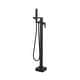 preview thumbnail 14 of 12, Elegant Lighting FAT-8002 Henry Floor Mounted Clawfoot Tub Filler with Matte Black