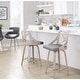 preview thumbnail 1 of 21, The Gray Barn Charlotte 24" Fixed-Height Counter Stool with Bent Wood Legs (Set of 2)