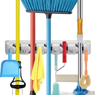 Red Broom Rack Broom rack wall mounted - Bed Bath & Beyond - 37557500