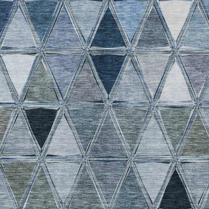 HomeRoots Geometric Transitional Rectangle Outdoor Rug