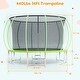 preview thumbnail 69 of 68, 10/12/14/16 FT Outdoor Trampoline Bounce Combo W/Closure Net