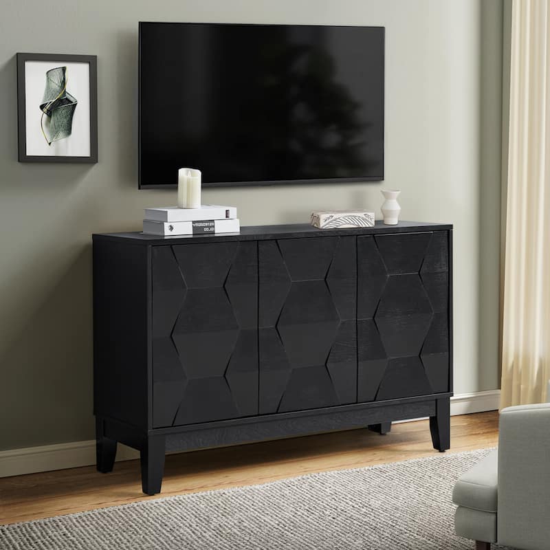 Glenda Contemporary Versatile Adjustable Shelf Storage Cabinet By HULALA HOME