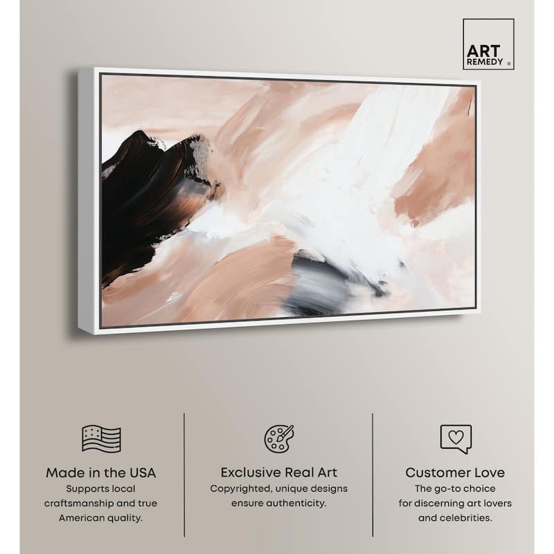 Swirls of Cream I Canvas by Art Remedy