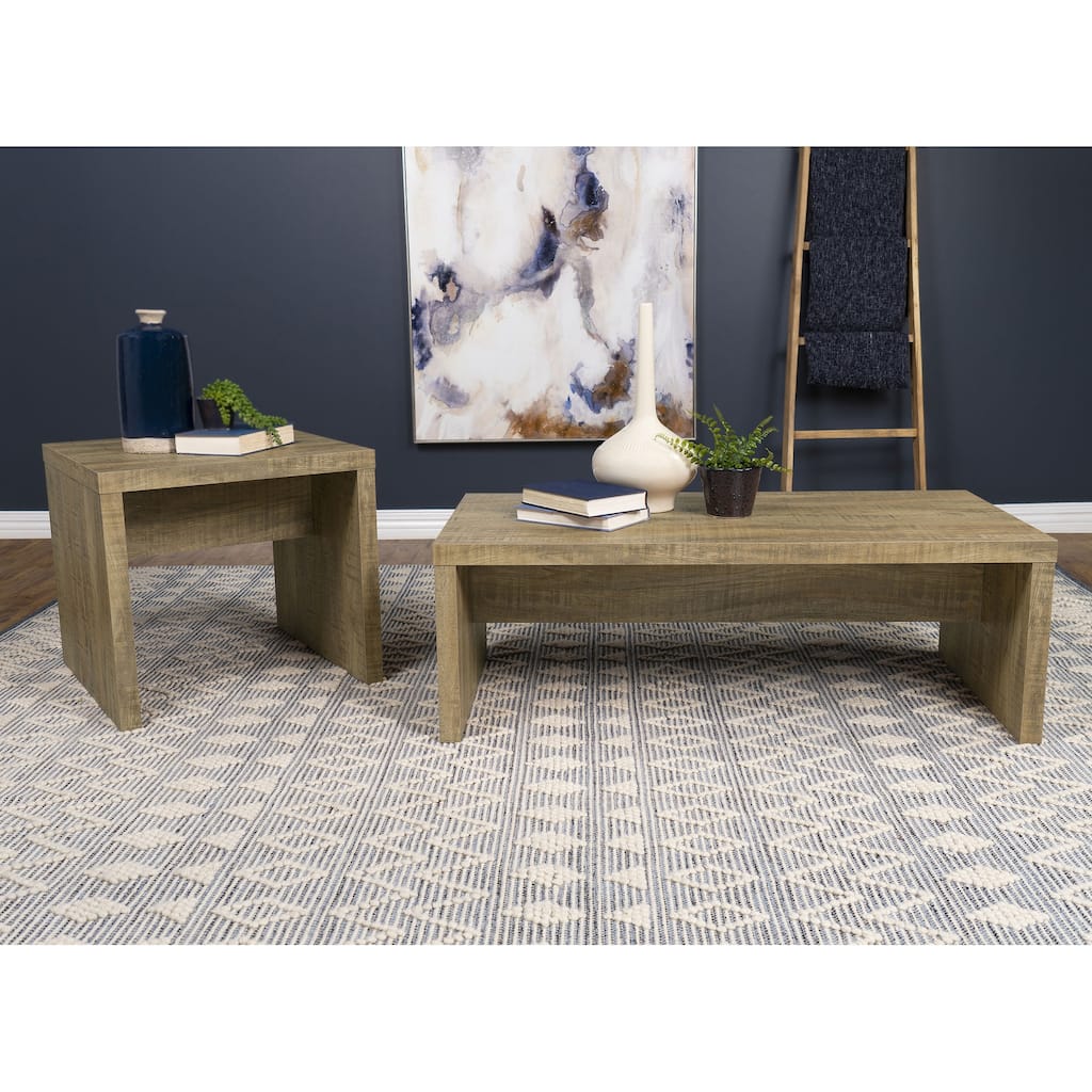 Brianna Mango 2-piece Rectangular Coffee and End Table Set