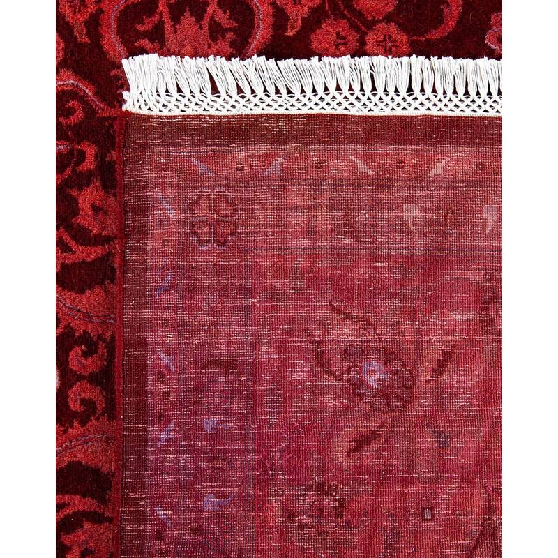 Fine Vibrance, One-of-a-Kind Hand-Knotted Area Rug - Red, 8' 2" x 10' 6" - 8' 2" x 10' 6"
