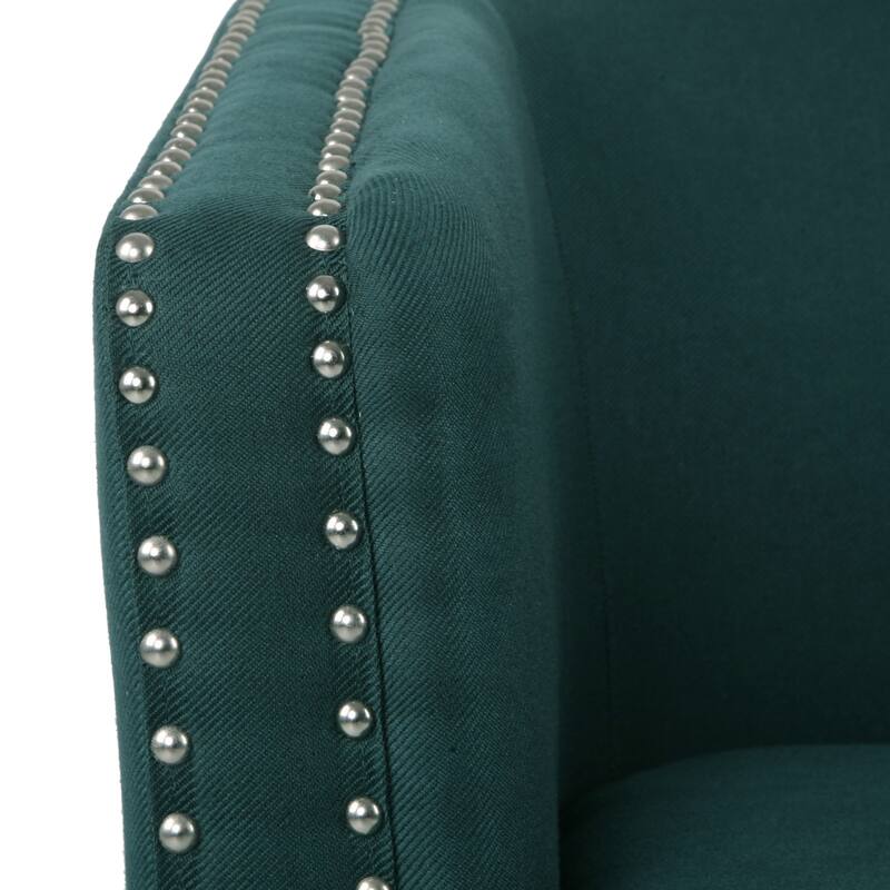 Maya Modern Fabric Swivel Chair by Christopher Knight Home - 30.25" W x 31.25" L x 31.25" H