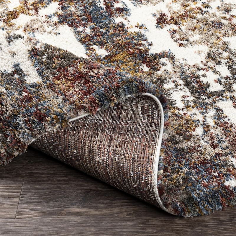 Artistic Weavers Tiago Abstract Watercolor Modern Shag Area Rug