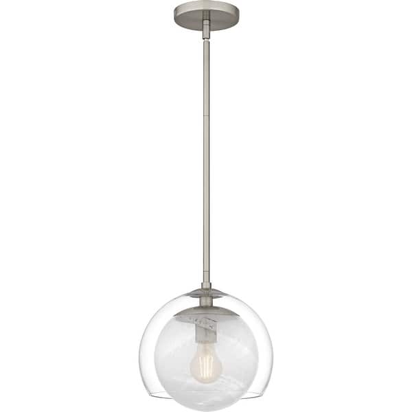 slide 2 of 8, Eslinger 1-Light Brushed Nickel Mini Pendant