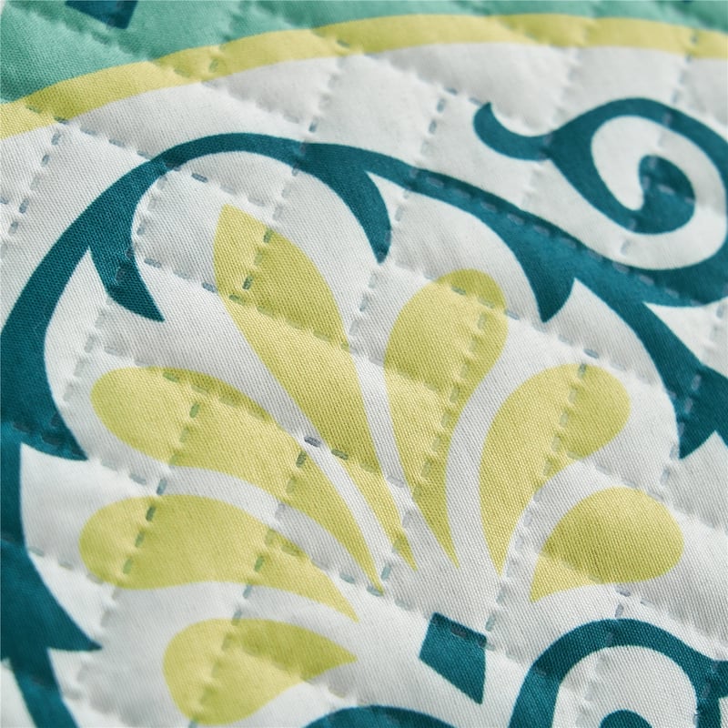 European Floral Quilt Set