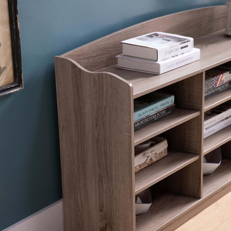Shoe Bench with 9 Shelves