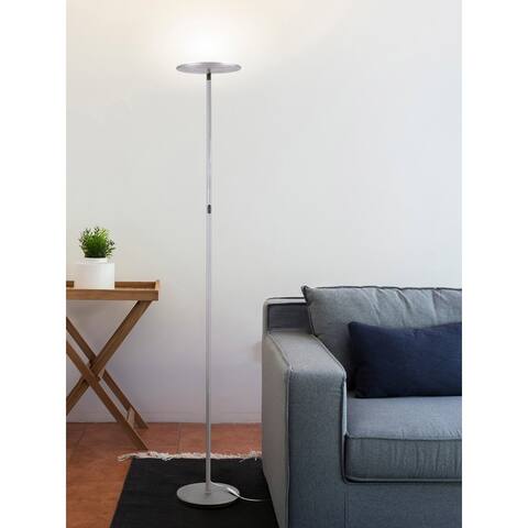 Brightech Sky Flux LED Floor Lamp - Silver