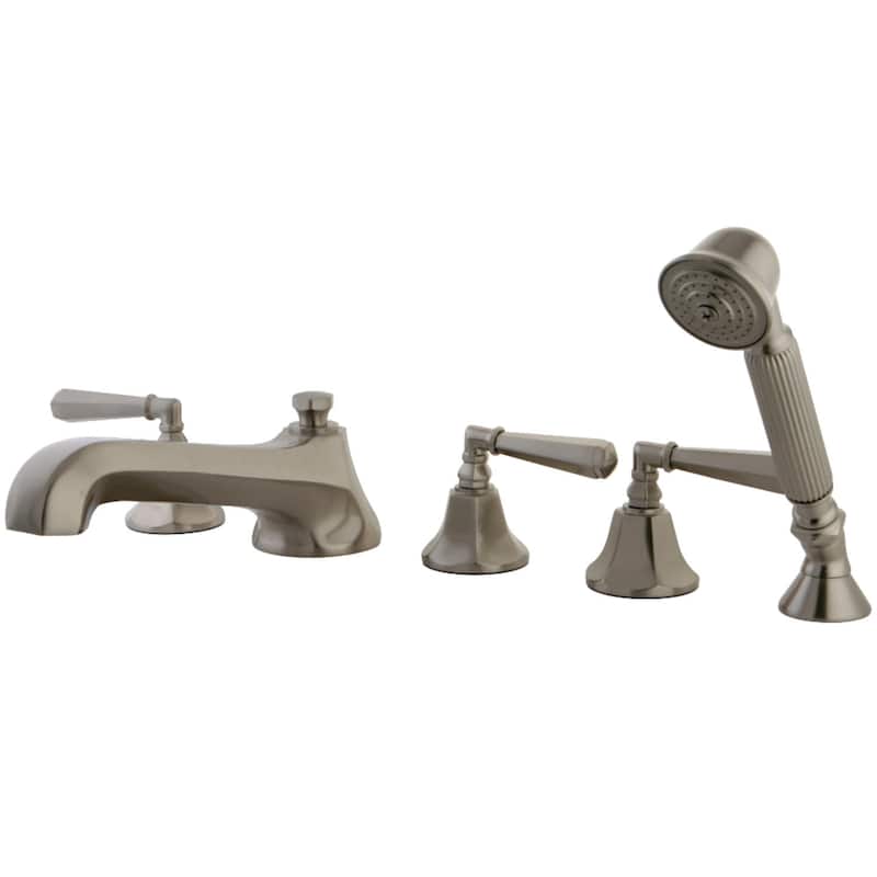Kingston Brass Deck Mounted Roman Tub Filler with Diverter - Includes