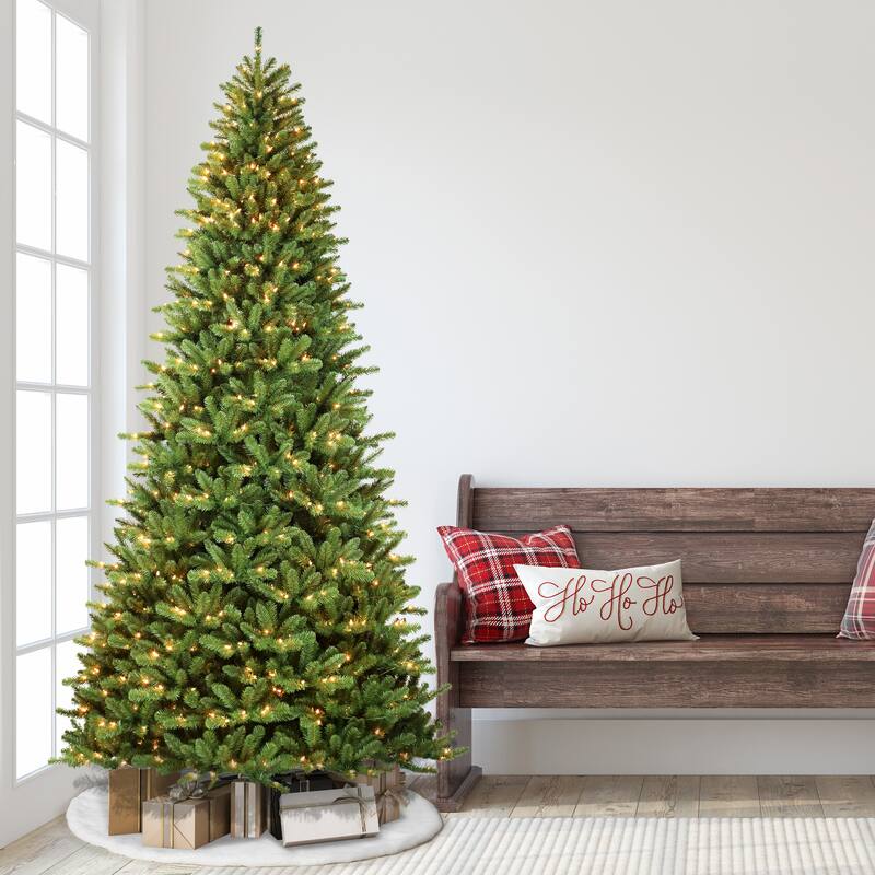 Puleo International Pre-Lit 12' Berkshire Fir Artificial Christmas Tree