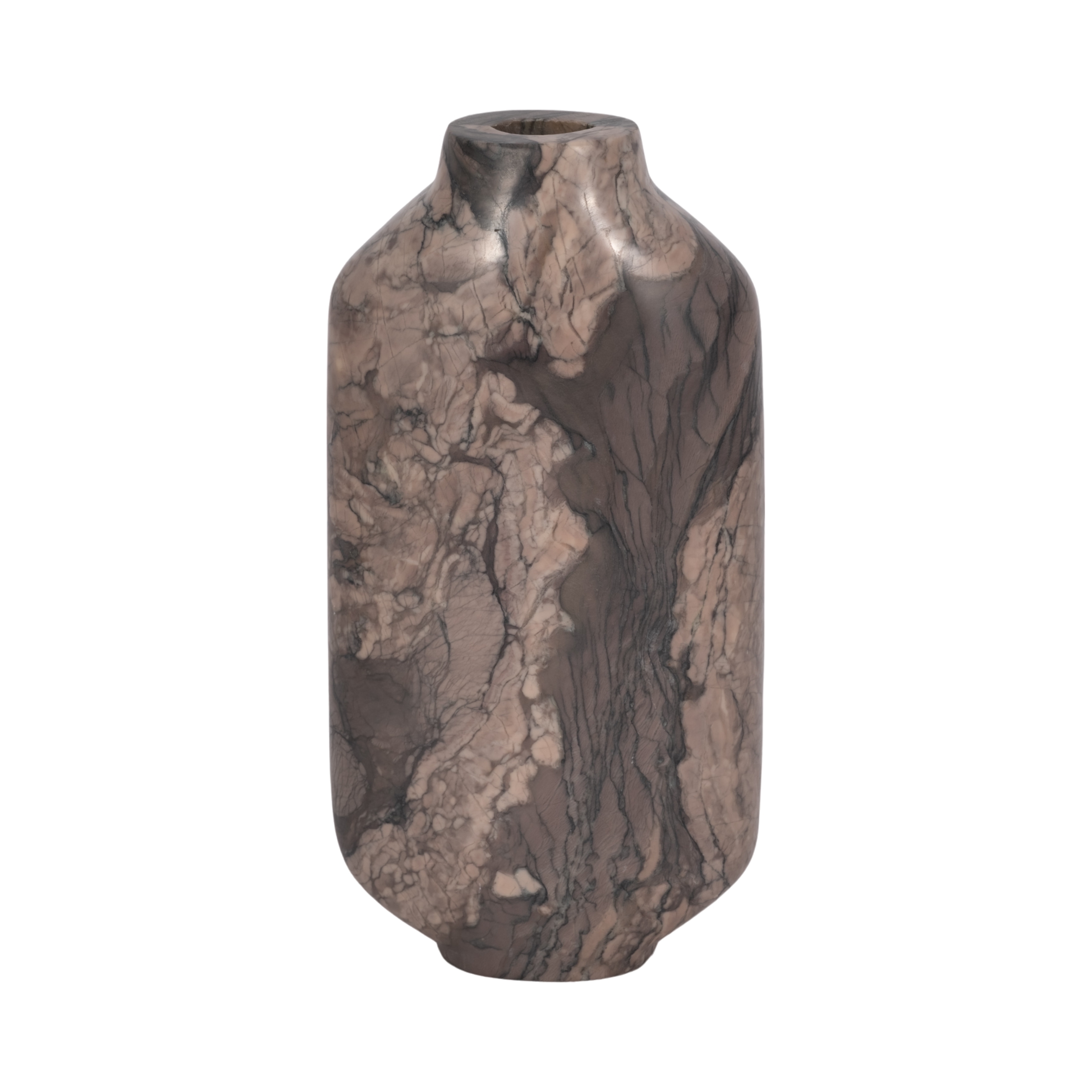 Sagebrook Home Levanto Multi Marbled Cylinder Contemporary Vase
