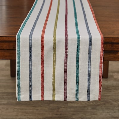 Split P Amber Stripe Woven Table Runner 15" x 72" - 15" X 72"