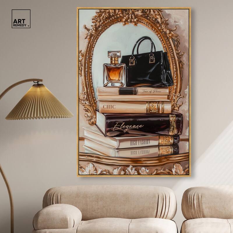 Elegant Glam by the Mirror Canvas by Art Remedy