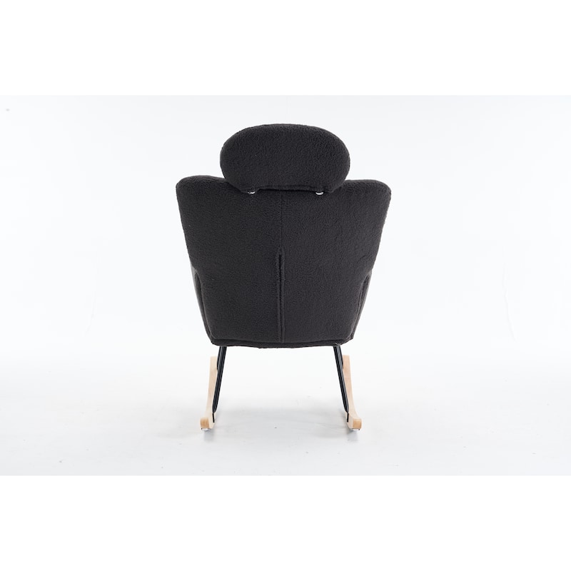 Teddy Fabric Upholstered Rocking Chair