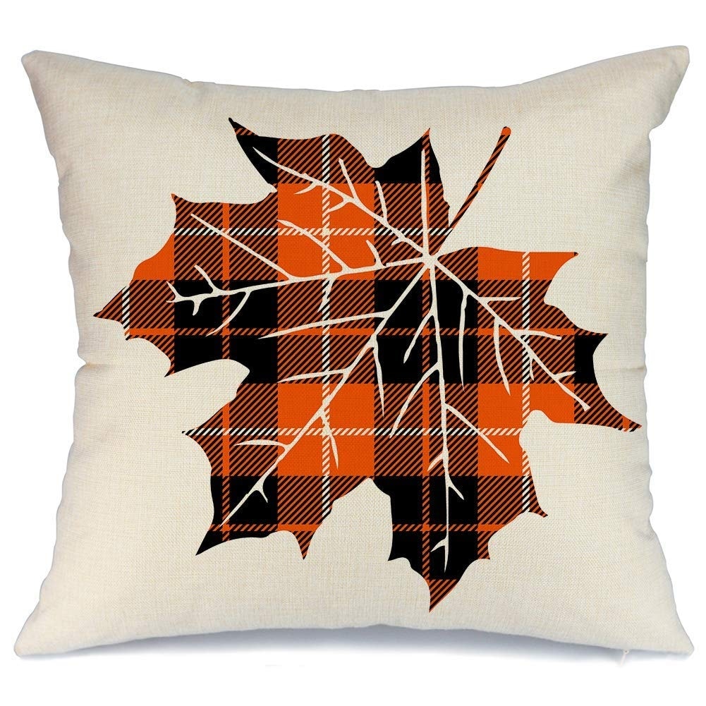 buffalo check fall pillows