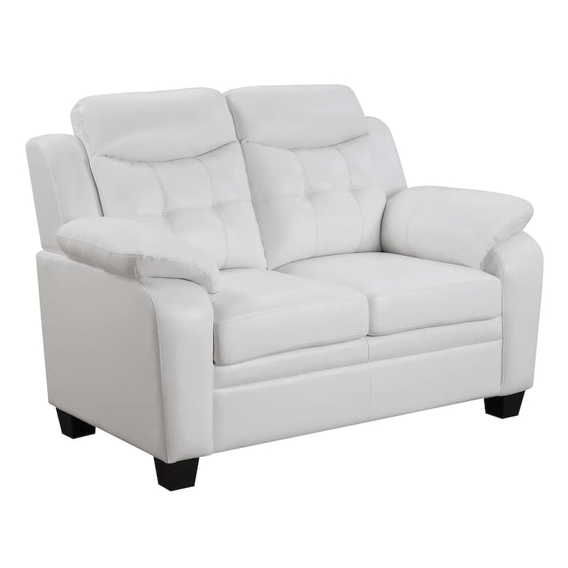 Finley Upholstered Padded Arm Tufted Loveseat